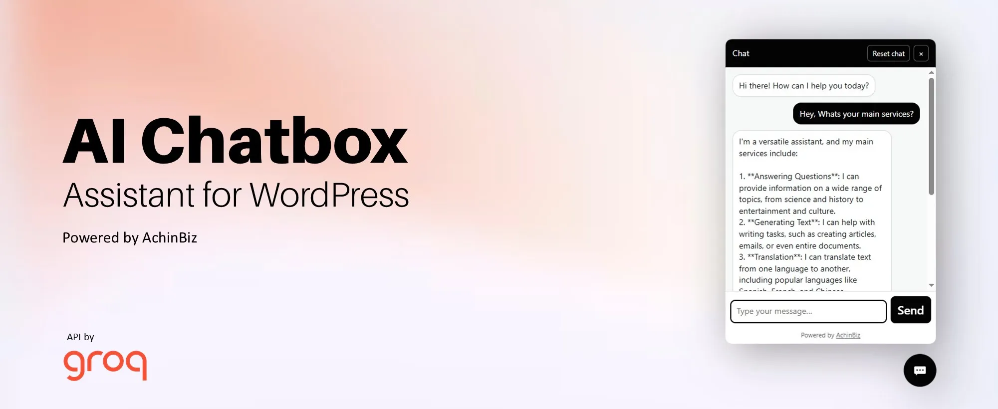 WordPress Plugins AI Chatbox Assistant for WordPress
